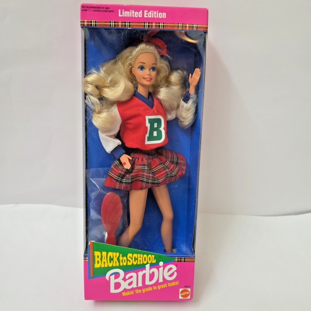Vintage Barbie Back To School Doll 1992 Mattel New In Box Mint